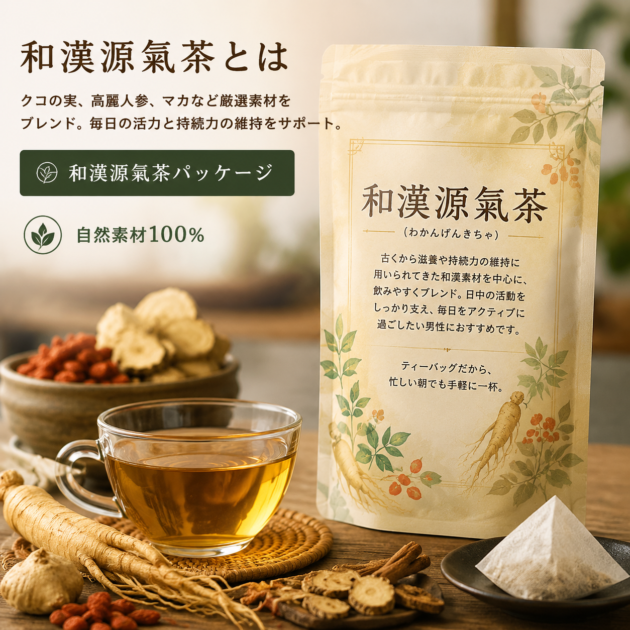 和漢源氣茶パッケージ